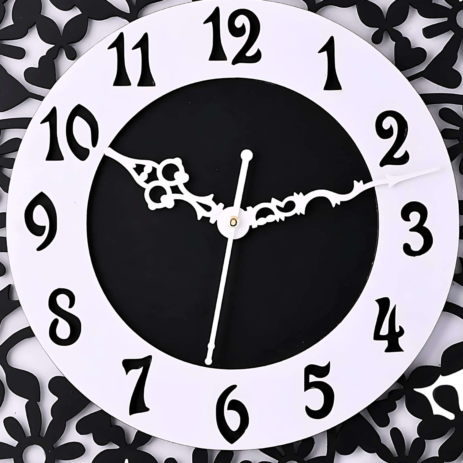 Wooden Silent Non-Ticking Wall Clock for Home Stylish Latest Designer Wall Clock for Home Living Room Bedroom Office Hall - Image 2